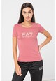 EA7 Tricou slim fit cu imprimeu logo Femei