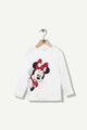 Z Kids Bluza cu decolteu rotund si imprimeu cu Minnie Mouse Fete