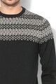 BLEND Pulover slim fit din tricot cu imprimeu geometric Barbati