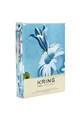 Kring Lenjerie de pat pentru 2 persoane  Serenity, 100% bumbac, imprimeu floral, 132 TC, Albastru deschis Barbati