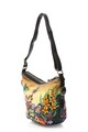 Niarvi Geanta hobo de piele cu model floral Femei