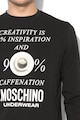 Moschino Bluza de casa cu imprimeu text Barbati