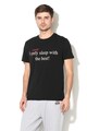 Moschino Tricou de casa cu imprimeu text Barbati