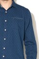 Pepe Jeans London Camasa regular fit din chambray cu model discret Baily Barbati