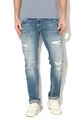 Pepe Jeans London Blugi regular fit cu aspect deterioarat Zinc Barbati