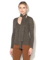 Stefanel Pulover tricotat fin din amestec de lana cu fular Femei
