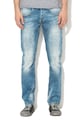 GUESS JEANS Slim fit egyenes fazonú farmernadrág mosott hatással férfi