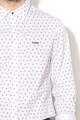 GUESS JEANS Szűkített ing hímzett logóval férfi