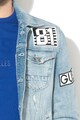 GUESS JEANS Farmerdzseki foltrátétekkel férfi