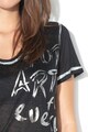 Andy Warhol by Pepe Jeans Ленена тениска с текстова шарка Жени