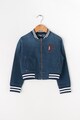 Pepe Jeans London Jacheta bomber din denim cu aplicatie din terry Barrow Baieti