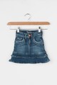 Pepe Jeans London Fusta de denim cu volane Alina Fete