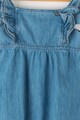 Pepe Jeans London Rochie din chambray cu detaliu cu volan Anabel Fete