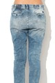 Pepe Jeans London Blugi jogger cu aspect decolorat si snur in talie Cosie Femei