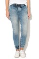 Pepe Jeans London Blugi jogger cu aspect decolorat si snur in talie Cosie Femei