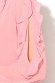Esprit Bluza transparenta cu decupaje pe maneca si garnituri cu volane Femei