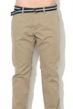 Esprit Pantaloni chino slim fit cu o curea detasabila Barbati