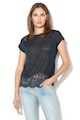 Esprit Тениска с лен и дантелена долна част Жени