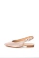 Esprit Balerini slingback de piele intoarsa cu aspect stralucitor Femei