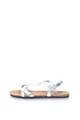 Esprit Sandale slingback de piele cu aspect metalizat Femei