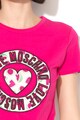 Love Moschino Tricou cu aplicatie pe piept Femei