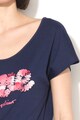 Love Moschino Тениска с модал и дълбоко овално деколте Жени