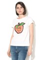 Love Moschino Tricou cu decolteu rotund si imprimeu Femei