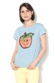 Love Moschino Tricou cu decolteu rotund si imprimeu Femei