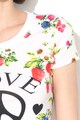 Love Moschino Tricou cu decolteu rotund si imprimeu model cu fructe Femei