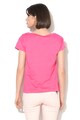 Love Moschino Tricou din amestec de modal cu imprimeu cauciucat si strasuri Femei