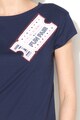Love Moschino Tricou din amestec de modal cu imprimeu cauciucat si strasuri Femei