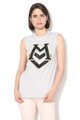 Love Moschino Top cu decolteu rotund si aplicatii frontale Femei