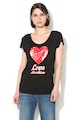 Love Moschino Modál tartalmú mintás pólóW-4-G41-26-M-3708 női
