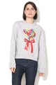 Love Moschino Bluza sport cu imprimeu frontal cauciucat Femei