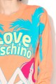 Love Moschino Pulover din tricot fin cu imprimeu frontal Femei