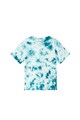 Mango Tricou cu model tie-dye si imprimeu pe partea din spate Baieti