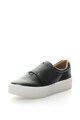 CALVIN KLEIN Pantofi sport flatform de piele cu banda velcro Jaiden Femei