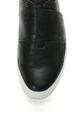 CALVIN KLEIN Pantofi sport flatform de piele cu banda velcro Jaiden Femei