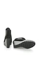 CALVIN KLEIN JEANS Ghete slip-on cu aspect catifelat si platforma wedge Sydney Femei