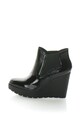 CALVIN KLEIN JEANS Ghete Chelsea din piele lacuita cu platforma wedge Sydney Femei