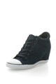 CALVIN KLEIN JEANS Pantofi sport din piele intoarsa cu platforma wedge ascunsa si aplicatie cap toe Voss Femei