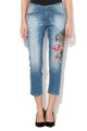 GUESS JEANS Blugi relaxed cu talie joasa si detalii brodate Vanille Femei