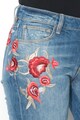 GUESS JEANS Starlet skinny farmernadrág virágmintás hímzéssel női