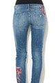 GUESS JEANS Starlet skinny farmernadrág virágmintás hímzéssel női