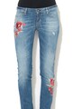 GUESS JEANS Starlet skinny farmernadrág virágmintás hímzéssel női