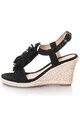 Release Sandale wedge tip espadrile,  Piele sintetica Femei