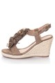 Release Sandale wedge tip espadrile,  Piele sintetica Femei