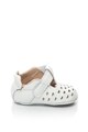 bibi kids Pantofi Mary Jane de piele, cu bareta in forma de T si detalii perforate Fete