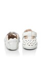 bibi kids Pantofi Mary Jane de piele, cu bareta in forma de T si detalii perforate Fete