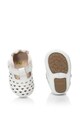 bibi kids Pantofi Mary Jane de piele, cu bareta in forma de T si detalii perforate Fete